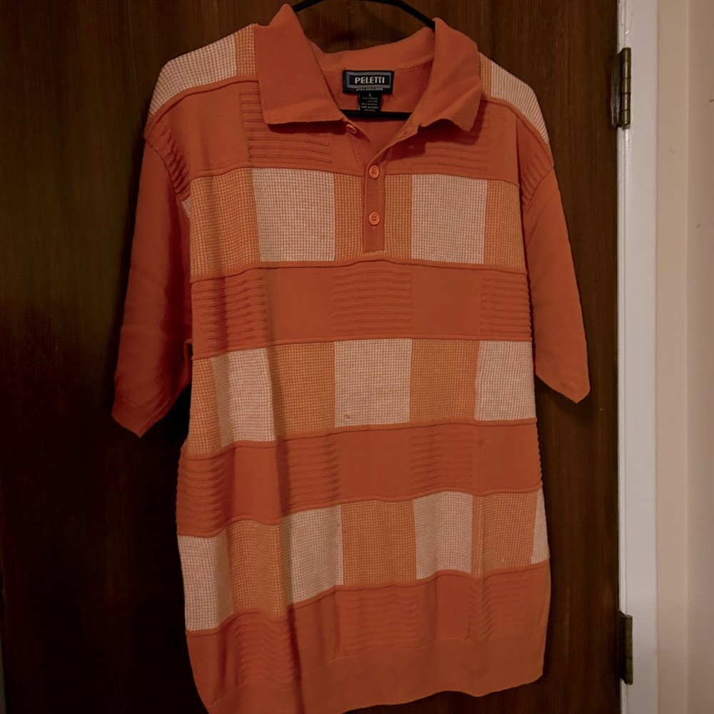 Peletti Lana Collection Short Sleeve Men’s Sweater Shirt